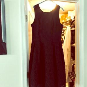 Black fit and flare sleeveless